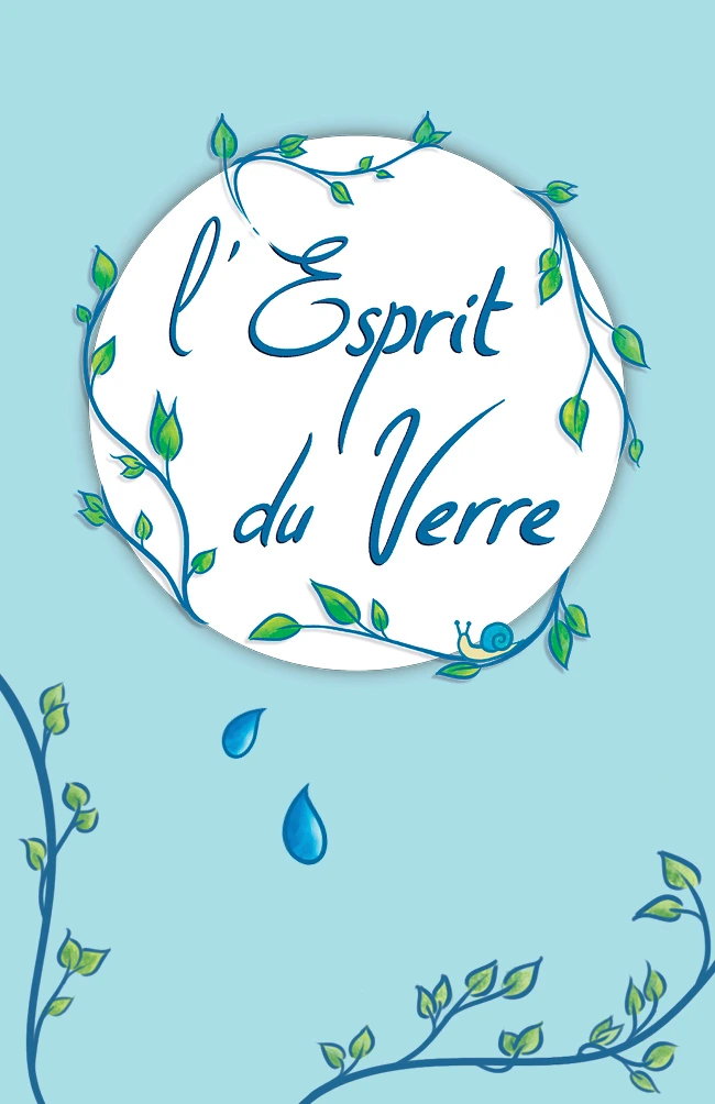 recto de la carte de visite de l'illustratrice sur verre Elodie Versanne