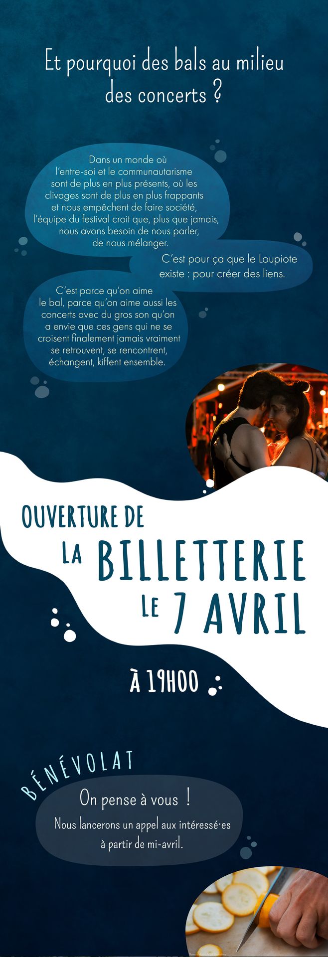 newsletter graphique d'un festival de danse communication visuelle Énora Loupiote Festival