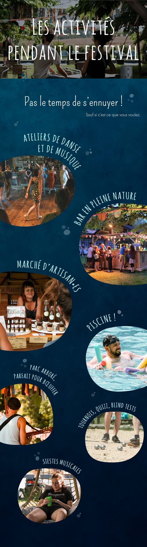 newsletter graphique d'un festival de danse communication visuelle Énora Loupiote Festival