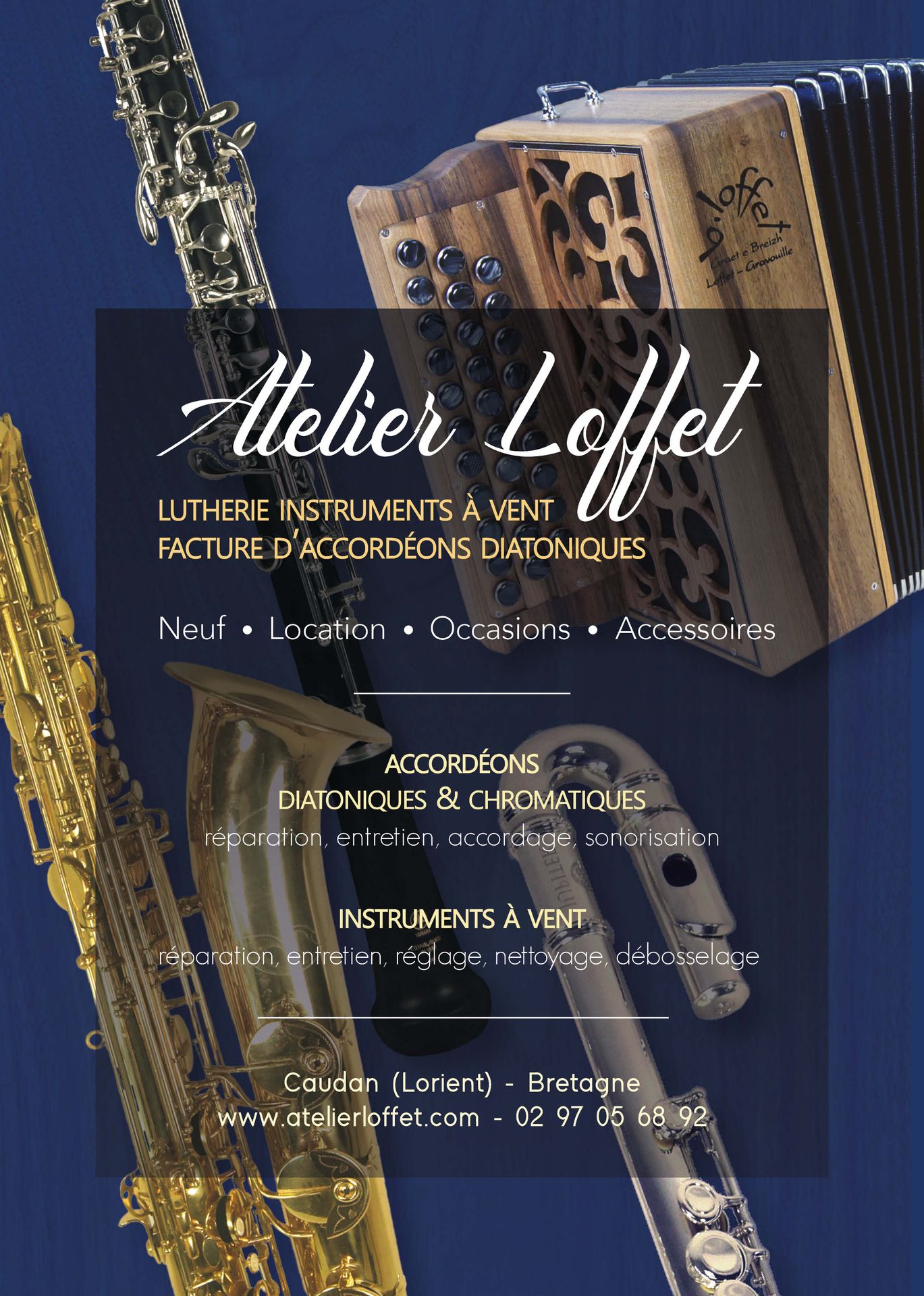 brochure publicitaire de l'Atelier Loffet, flyer, affichette